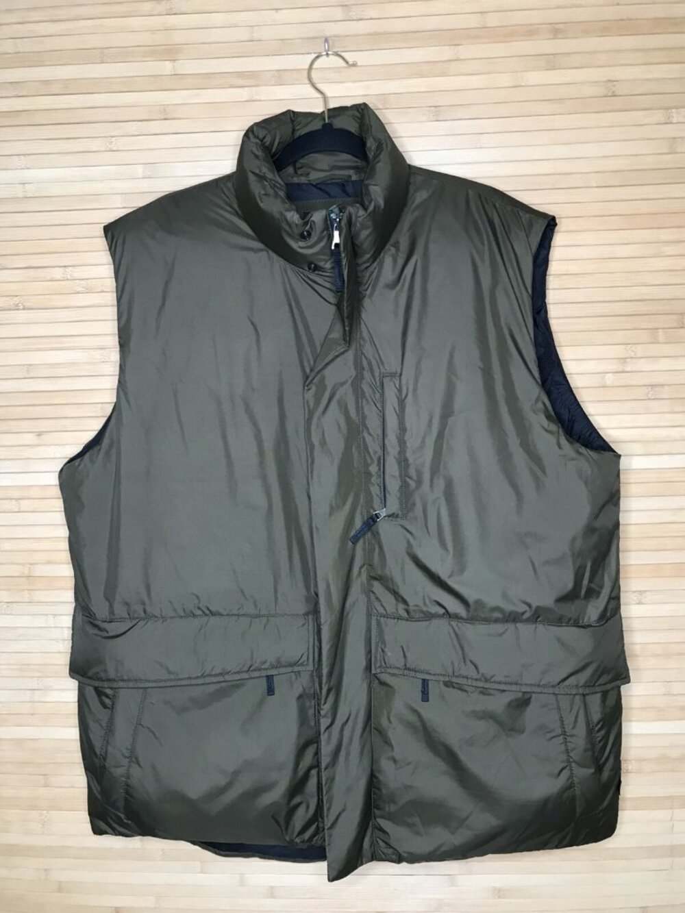 Banana Republic Men Vintage Green THICK Puffer 80 Percent Down sz XL jacket vest